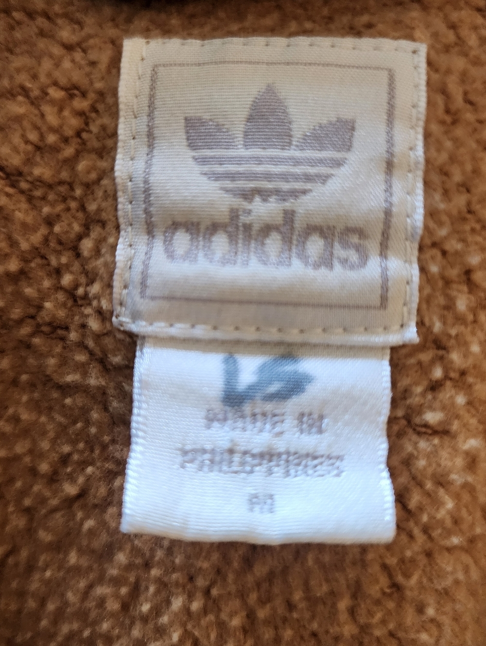 adidas Brown Patterned Fleece-Lined Zip Hoodie Jacket - Picture 5 of 7